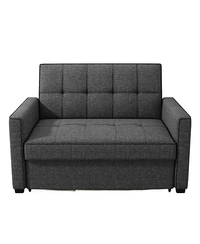 Gold Sparrow 51" Polyester Chandler Convertible Loveseat Bed, Created for Macy's