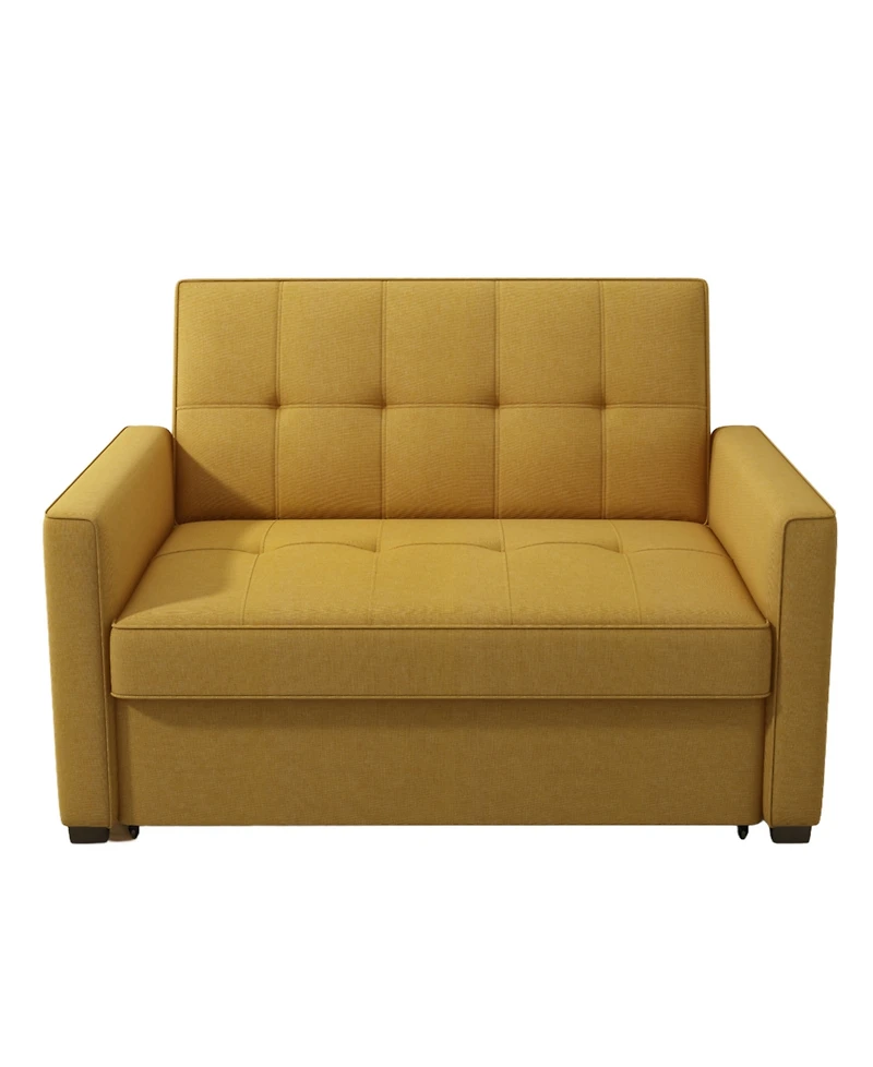 Gold Sparrow 51" Polyester Chandler Convertible Loveseat Bed, Created for Macy's