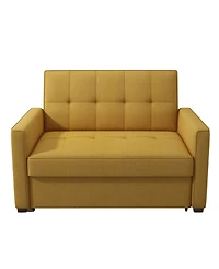 Gold Sparrow 51" Polyester Chandler Convertible Loveseat Bed, Created for Macy's
