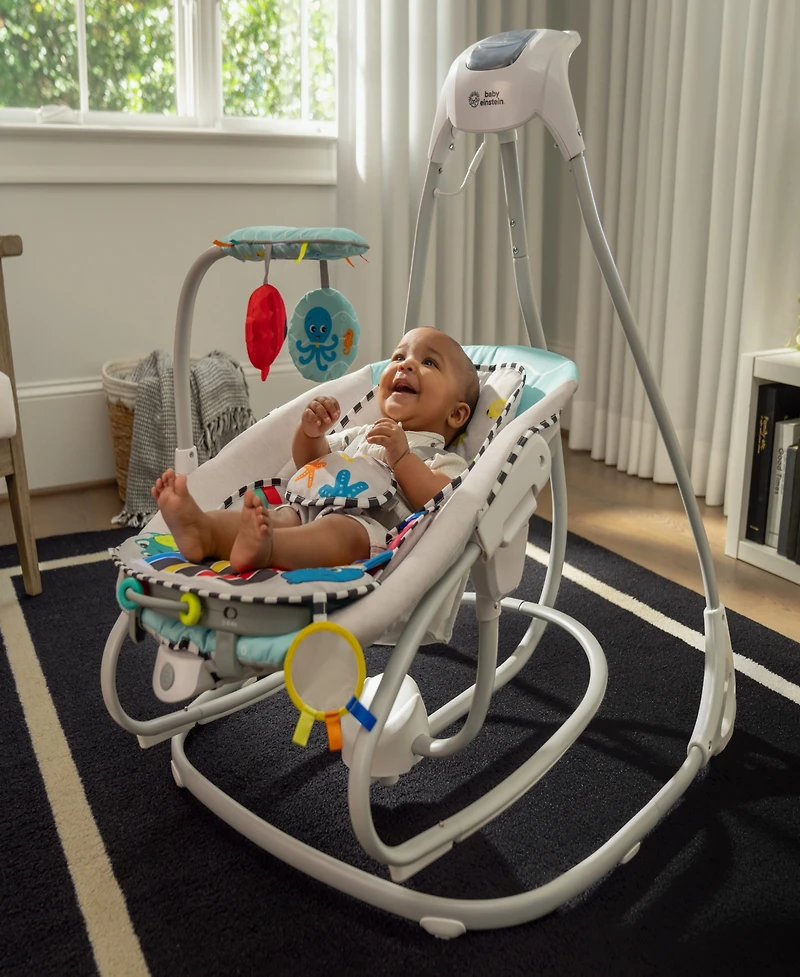 Baby Einstein Infant Ocean Explorers Kick to It 4-in-1 Musical Swing Rocker