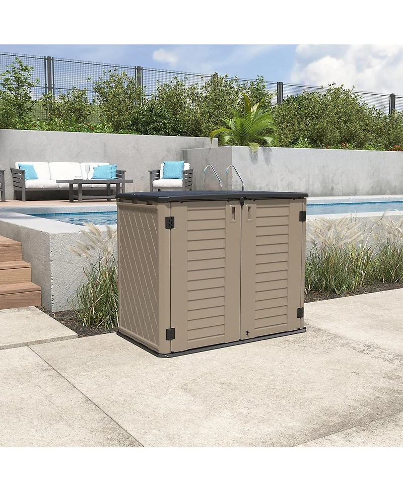 Mondawe Hdpe 50" W x 29" D 41" H Outdoor Storage Cabinet