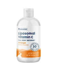 NativePath Liposomal Vitamin C 500mg with Amla Extract - High Absorption Immune Support Supplement - Orange Flavor, 30 Servings
