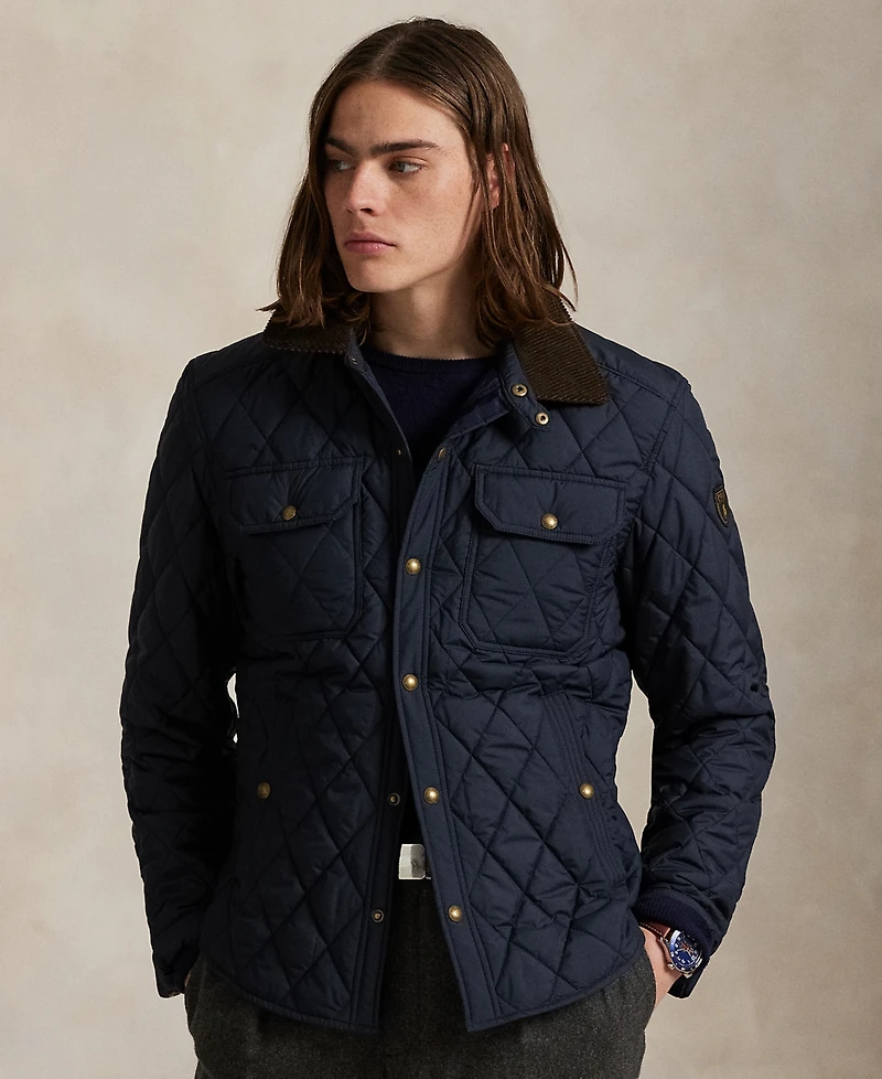 Polo Ralph Lauren Men's Beaton Quilted Water-Repellent Snap-Front Jacket