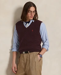 Polo Ralph Lauren Men's Cable-Knit Wool-Cashmere Sweater Vest