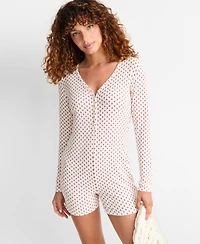 State of Day Women's Heather Rib-Knit Romper, Macy's Exclusive