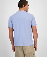 Guess Men's Faded Flower Short Sleeve Logo Graphic T-Shirt