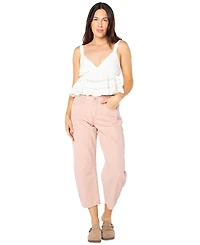 Roxy Juniors' Layla V-Neck Peplum Tank Top