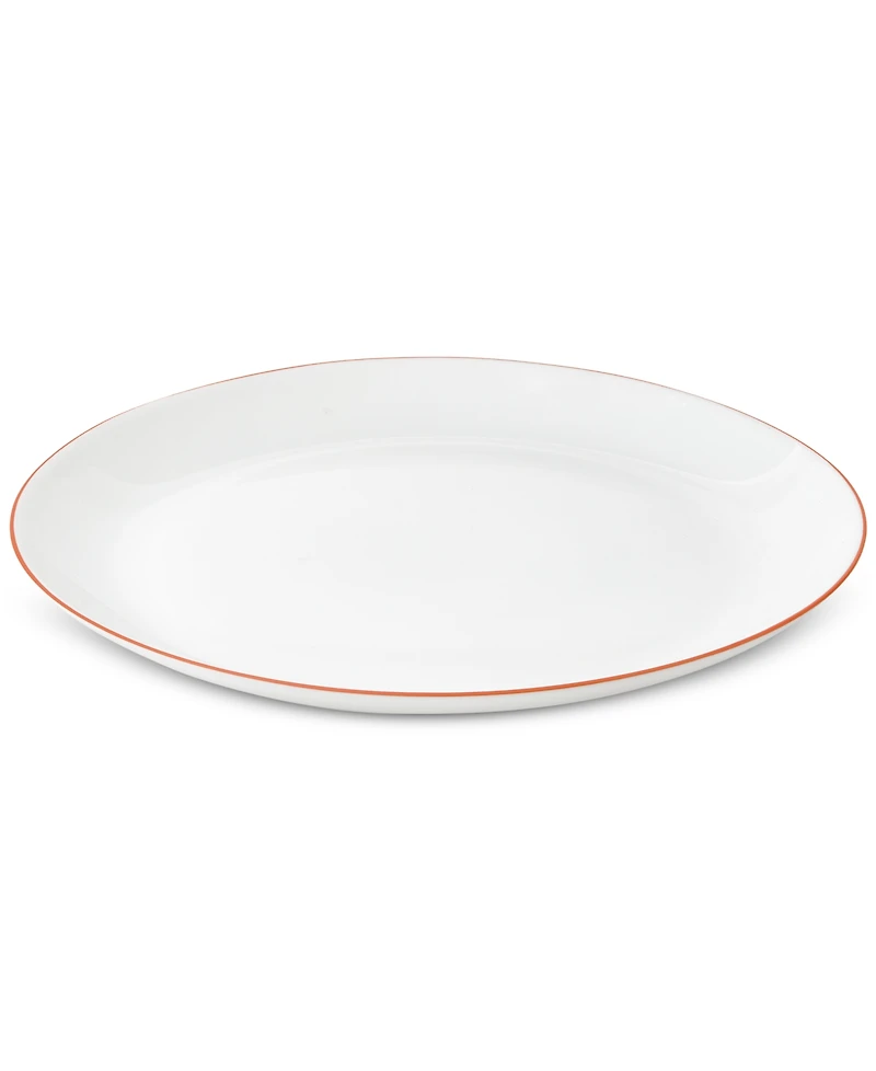 Arch Studio Opal Glass Rust Rim Dinner Plate, Set of 4, Exclusively at Macy's