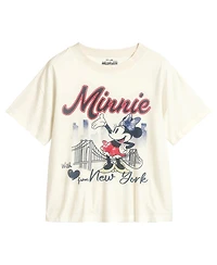Disney Toddler and Little Girls 2-Piece Minnie I Love New York T-Shirt Denim Pants Set