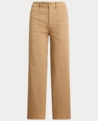 Lauren Ralph Women's Stretch Chino Wide-Leg Cropped Pants