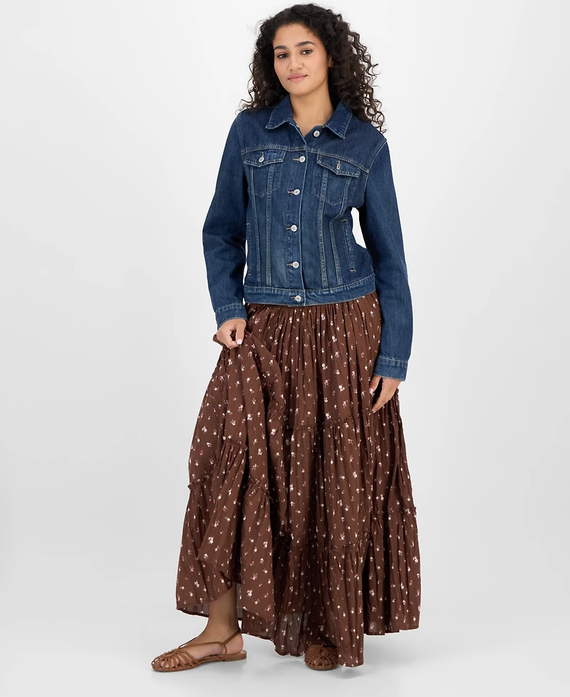 Lucky Brand Cotton Denim Trucker Jacket