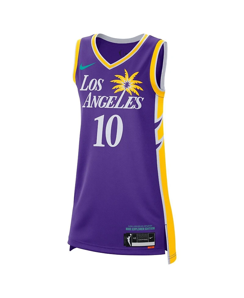 Nike Men's and Women's Kelsey Plum Purple Los Angeles Sparks Explorer Edition Victory Jersey