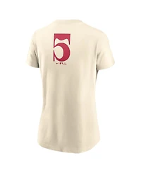 Nike Women's Cream Texas Rangers City Connect Fuse Name Number T-Shirt