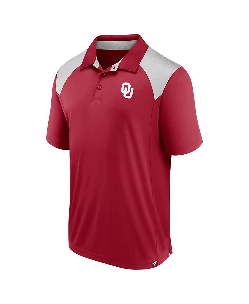 Fanatics Men's Crimson Oklahoma Sooners Star Class Polo Shirt