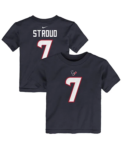 Nike Toddler C.j. Stroud Navy Houston Texans Player Name Number T-Shirt