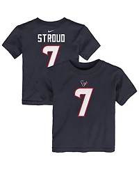 Nike Toddler C.j. Stroud Navy Houston Texans Player Name Number T-Shirt