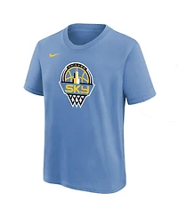Nike Big Boys and Girls Sky Blue Chicago Essential Logo T-Shirt