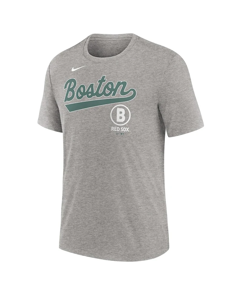 Nike Men's Heather Charcoal Boston Red Sox 2025 City Connect Performance Tri-Blend T-Shirt