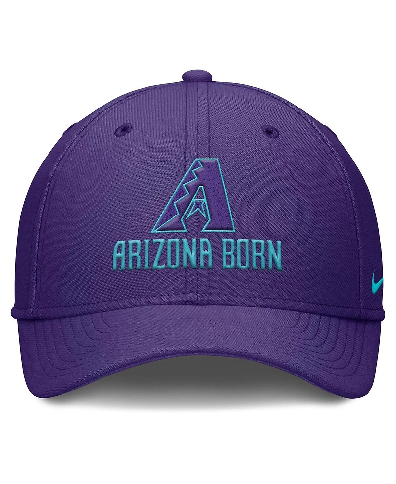 Nike Men's Purple Arizona Diamondbacks 2025 City Connect Rise Swoosh Performance Flex Hat