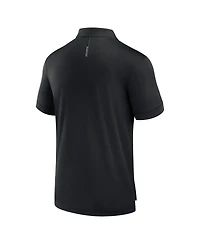 Fanatics Men's Black Las Vegas Raiders Front Office Move Mono Polo Shirt