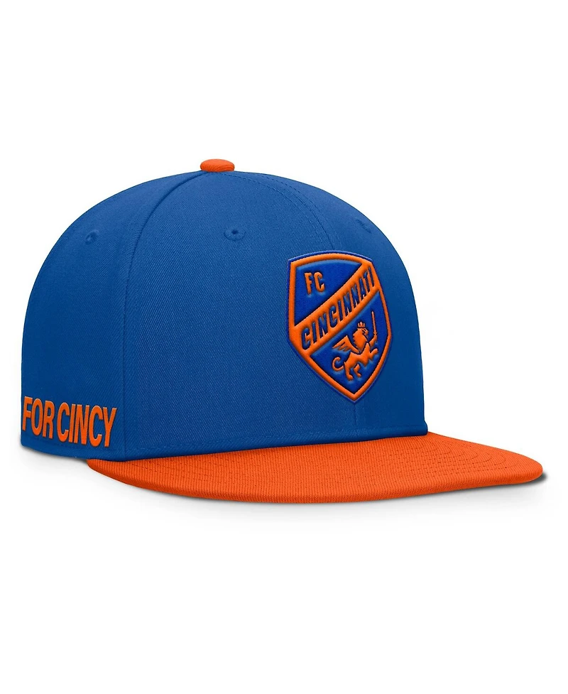 Fanatics Men's Blue Fc Cincinnati Sitter Snapback Hat