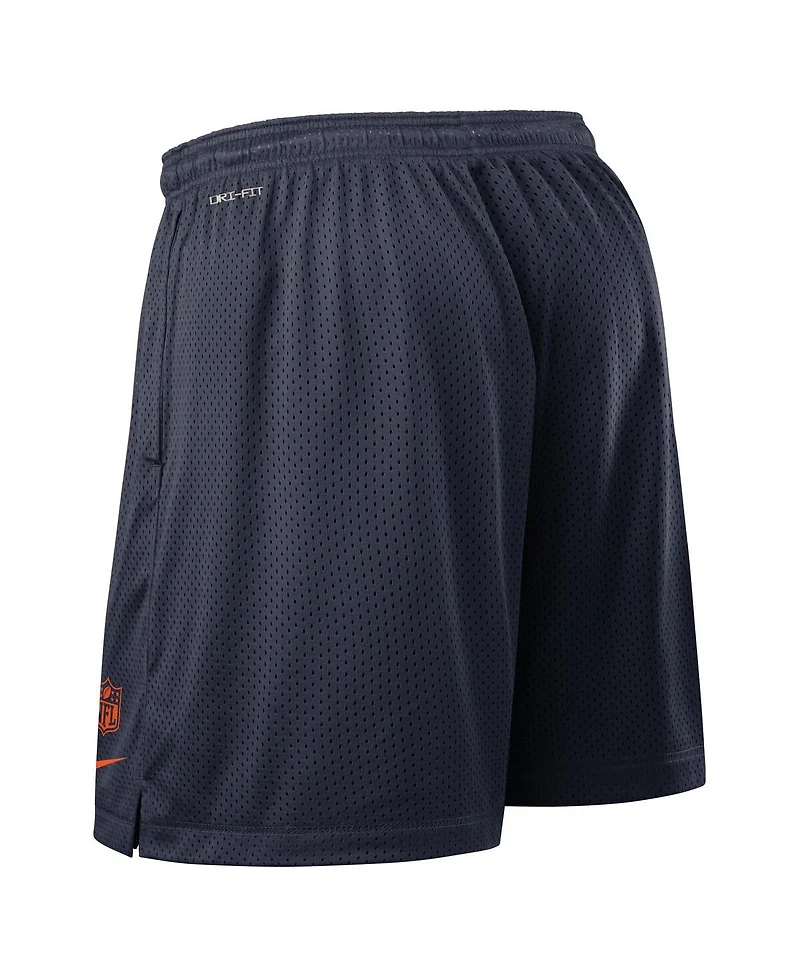 Nike Men's Navy Chicago Bears Sideline Reversible Performance Shorts