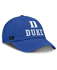 Nike Men's Royal Duke Blue Devils 2025 Sideline Club Adjustable Hat