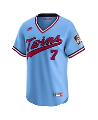 Nike Men's Joe Mauer Light Blue Minnesota Twins Throwback Cooperstown Collection Limited Jersey