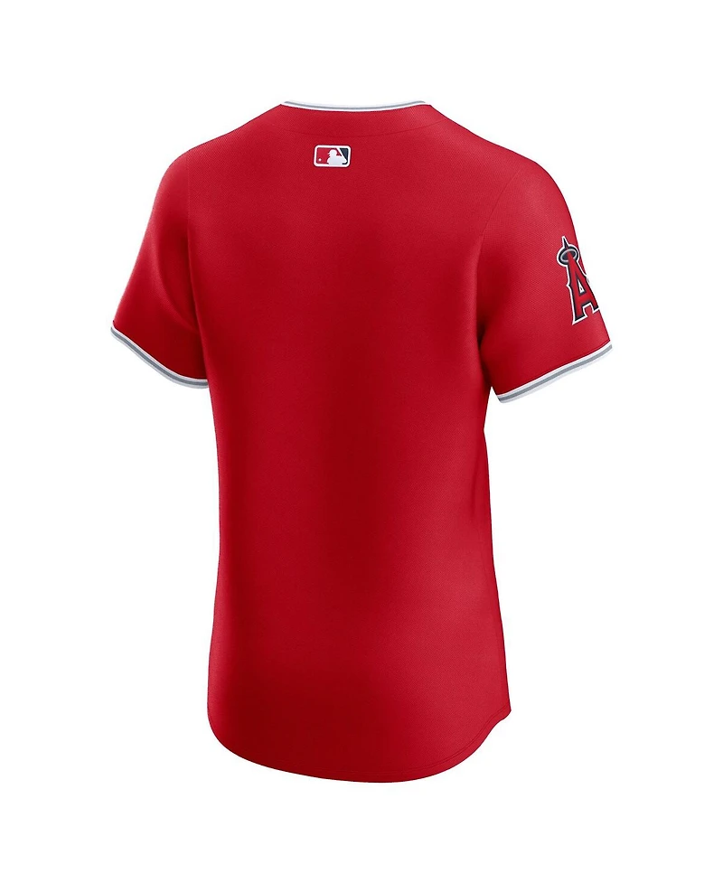 Nike Men's Red Los Angeles Angels Alternate Elite Jersey