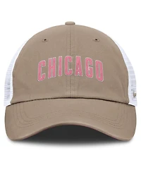 Nike Men's and Women's Khaki/White Chicago Cubs Club Trucker Adjustable Hat