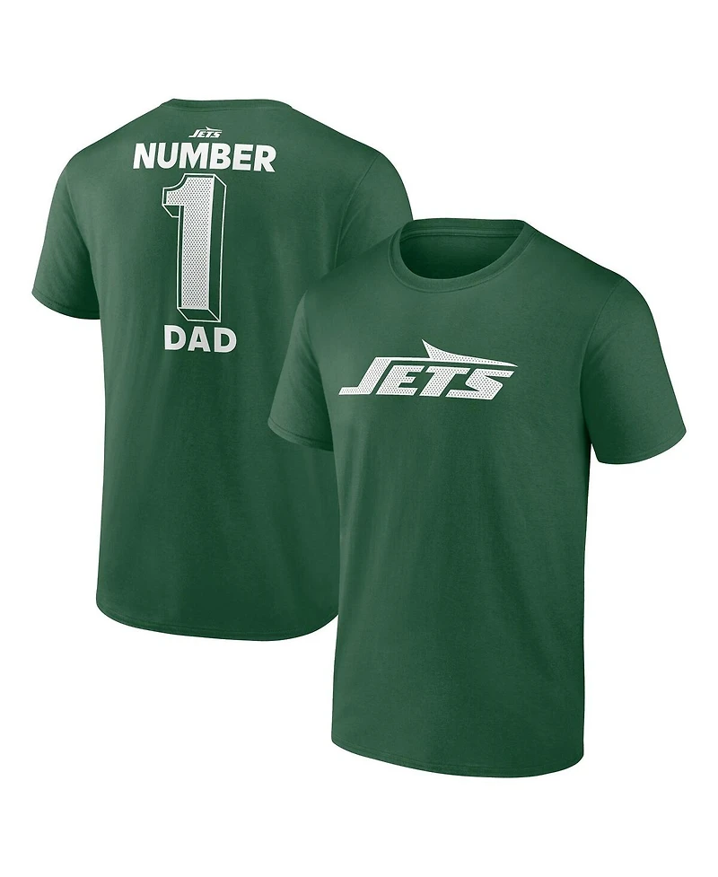 Logo Athletic Men's Green New York Jets Dad Jersey T-Shirt