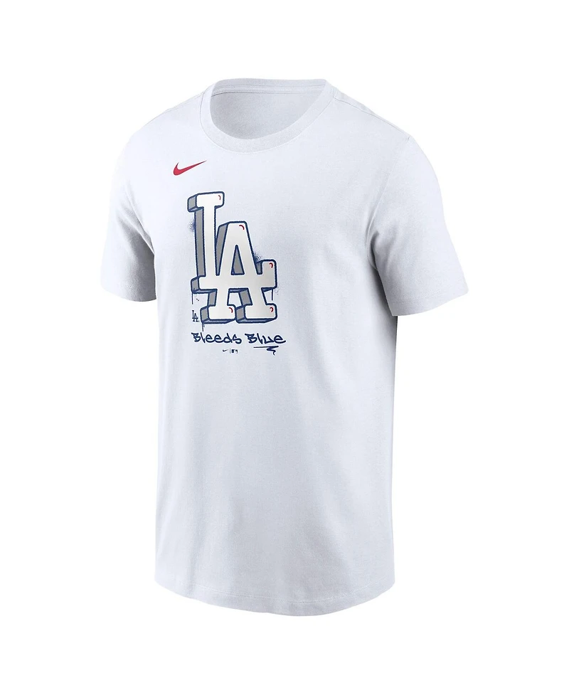 Nike Men's White Los Angeles Dodgers Local Hometown T-Shirt