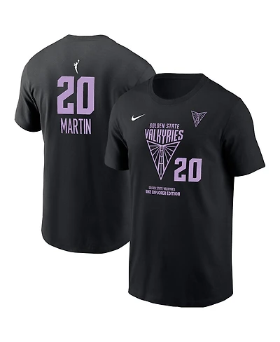 Nike Men's Kate Martin Eclipse Black Golden State Valkyries Explorer Edition Name Number T-Shirt