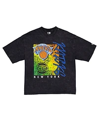 New Era Men's Black York Knicks Sport Classics Enzyme Washed T-Shirt
