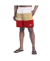 G-iii Sports by Carl Banks Men's Scarlet/Gold San Francisco 49ers Sunrise Volley Swim Shorts