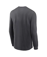 Nike Men's Anthracite Tennessee Volunteers 2025 Sideline Performance Long Sleeve T-Shirt