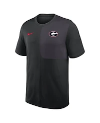Nike Men's Georgia Bulldogs 2025 Sideline Uv Performance Coach T-Shirt