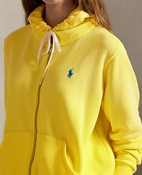 Polo Ralph Lauren Women's Lightweight Fleece Full-Zip Hoodie Sweatshirt
