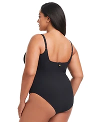 Bleu by Rod Beattie Plus Square-Neck Swimsuit