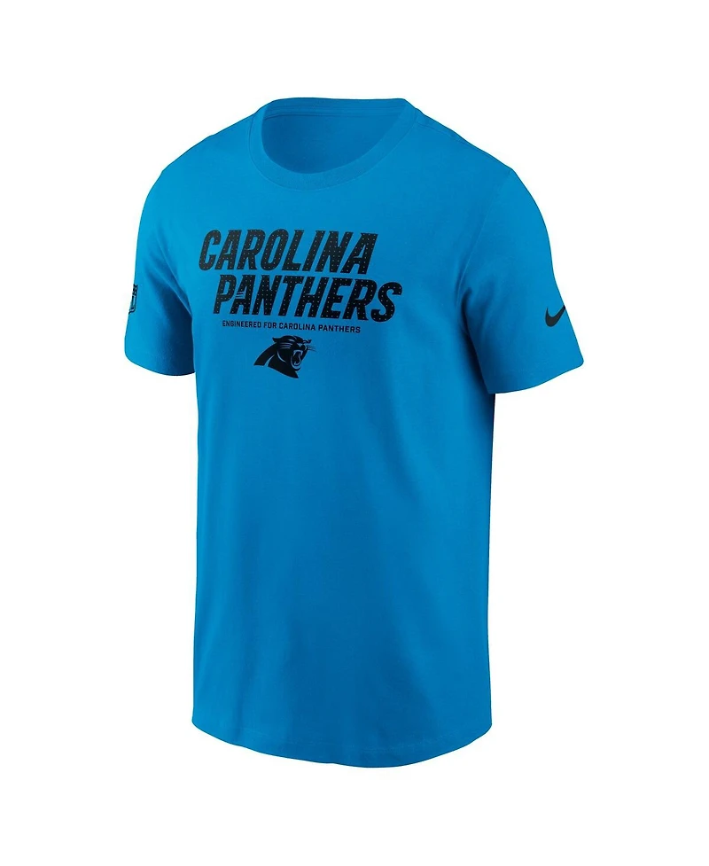 Nike Men's Blue Carolina Panthers Sideline Performance T-Shirt
