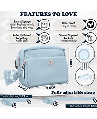 Walk Star Kit: 3-in-1 Dog Bag & Bowl plus Matching 90 Refill Poop Bags