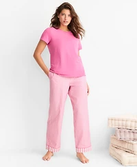 State of Day Women's Cotton Blend Short-Sleeve Sleep Tee Xs-3X