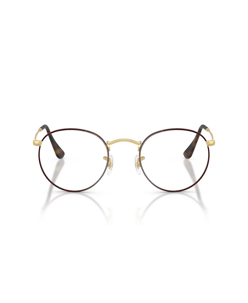 Ray-Ban Unisex Round Metal Optics Eyeglasses, RB3447V