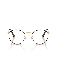 Ray-Ban Unisex Round Metal Optics Eyeglasses, RB3447V