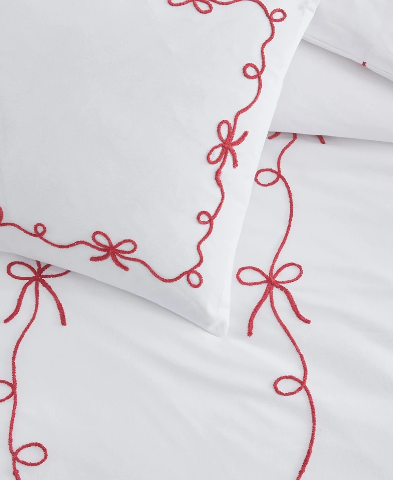 Peri Home Sasha Bows Embroidered 3-Pc. Comforter Set, Full/Queen