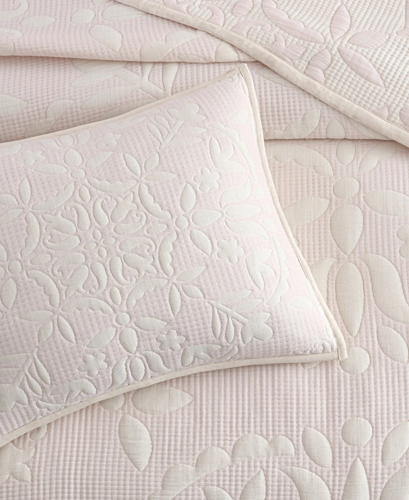 Peri Home Medallion Floral 3-Pc. Quilt Set, King