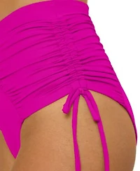 Becca Womens Color Code Underwire Bikini Top Shirred High Waist Bottoms