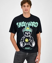 SmileyWorld Men's Hat Bunny Graphic T-Shirt