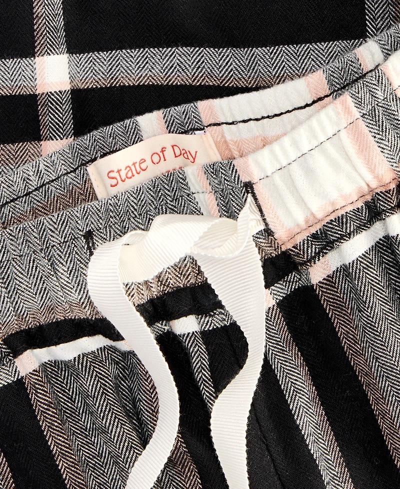 State of Day Women's Flannel Pajama Pants, Xs-3X, Macy's Exclusive