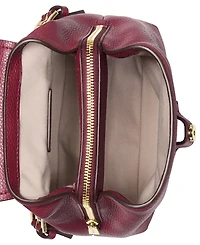 Michael Kors Quinn Extra Small Pebble Leather Flap Backpack